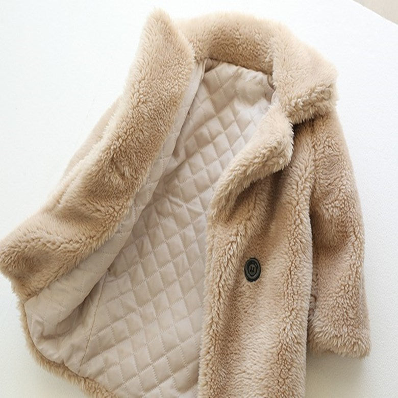 Big Kids Fur Coat for Autumn and Winter - Minihomy