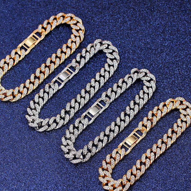 12mm Iced Out Cuban Link Chain Bracelet - Minihomy