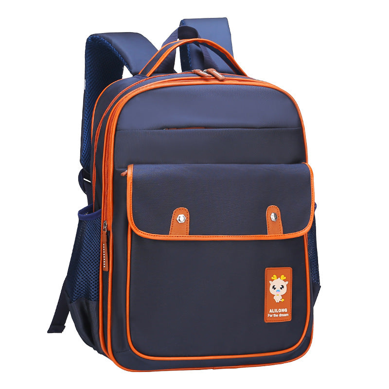 Schoolbag primary school pupils 6-12 years old to customize LOGO class 2-4-6 grade for children's shoulder bag