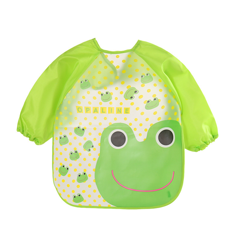 Children's long-sleeved anti-dressing clothes baby bib - Minihomy