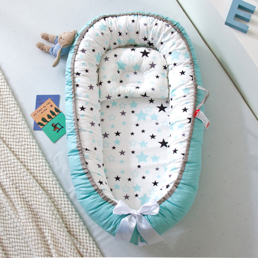 Baby Removable and Washable Bed Crib Portable Crib Travel Bed for Children Infant Kids Cotton Cradle - Minihomy