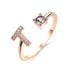 Adjustable 26 Initial Letter Ring Fashion Jewelry For Women - Minihomy