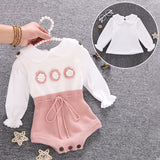 Newborn Knitted Clothes Spring Autumn Toddler Baby Girl Rompers - Minihomy