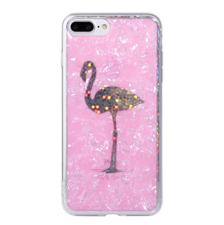 Glitter Laser Case For iPhone 7 8 Plus Flamingo Pineapple Phone Cases For iPhone X 7 6 6S Plus Hard PC Back Cover - Minihomy