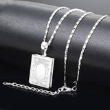 1 Piece of Islamic Allah Quran Photo Frame Men's and Women's Pendant Necklace - Minihomy