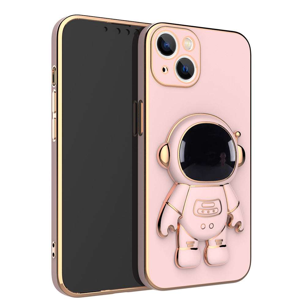 3D Astronaut Phone Case Anti-Drop Electroplating Bracket - Minihomy