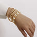 Creative Chain Inlaid Pearl Temperament Bracelet - Minihomy