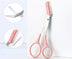 Eyebrow Trimming Knife With Comb Curved Moon Small Beauty Supplies Gadgets - Minihomy