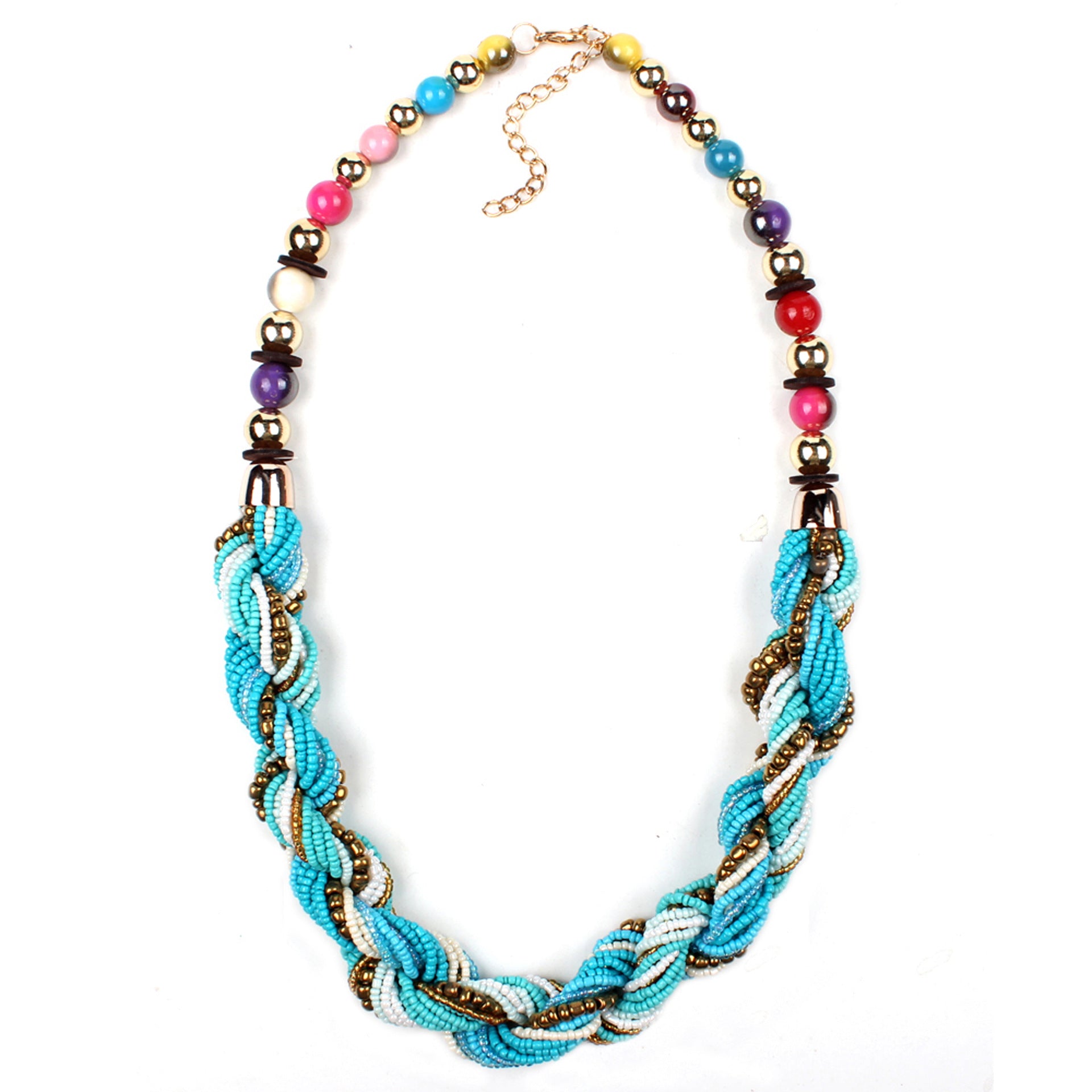 Bohemian Multicolor Beaded Necklace - Minihomy