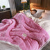 Fleece Blankets And Throws Thick Warm Winter Blankets Home Super Soft Duvet Luxury Solid Blankets On Twin Bedding - Minihomy