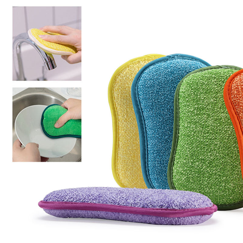 Double-Sided Kitchen Cleaning Magic Microfiber Sponge - Minihomy