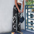 Love graffiti women high waist straight slim jeans - Minihomy