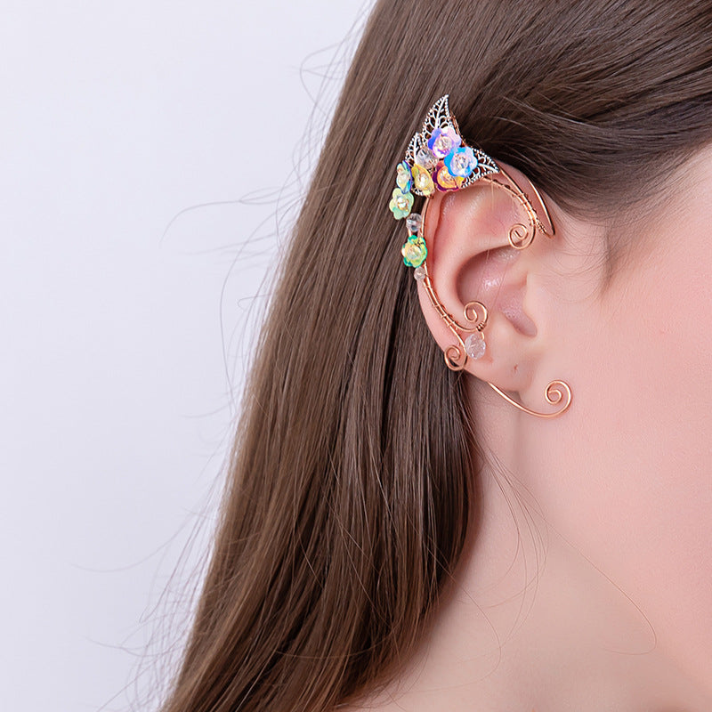 Women's Personality Temperament Without Pierced Color Ear Clip