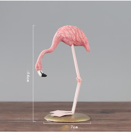 Flamingo ornament stand art statue art gift - Minihomy