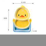 Bamboo Fiber Children's Tableware Little Yellow Duck Set - Minihomy