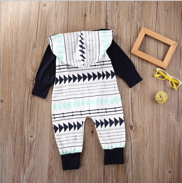 Pajamas Hooded Triangle Arrow Newborn Harness - Minihomy