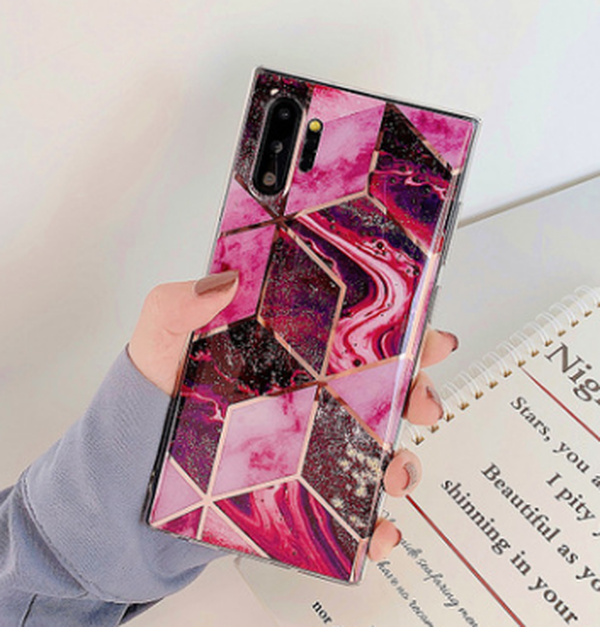 Electroplated marble mobile phone case - Minihomy