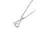 Sterling Silver Love You Mom Love Heart Pendant Necklace