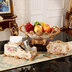 European-style Fruit Plate Three-piece Coffee Table Decoration Ashtray Tissue Box Set - Minihomy