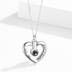 925 Sterling Silver Heart Urn Necklace for Ashes Heart Pendant - Minihomy