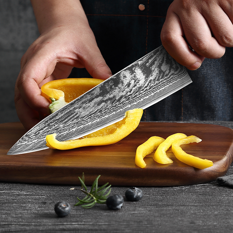 Japanese Damascus Household Chef's Knife - Minihomy