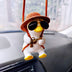 Pistol Cowboy Duck Car Rearview Mirror Pendant car Decoration - Minihomy