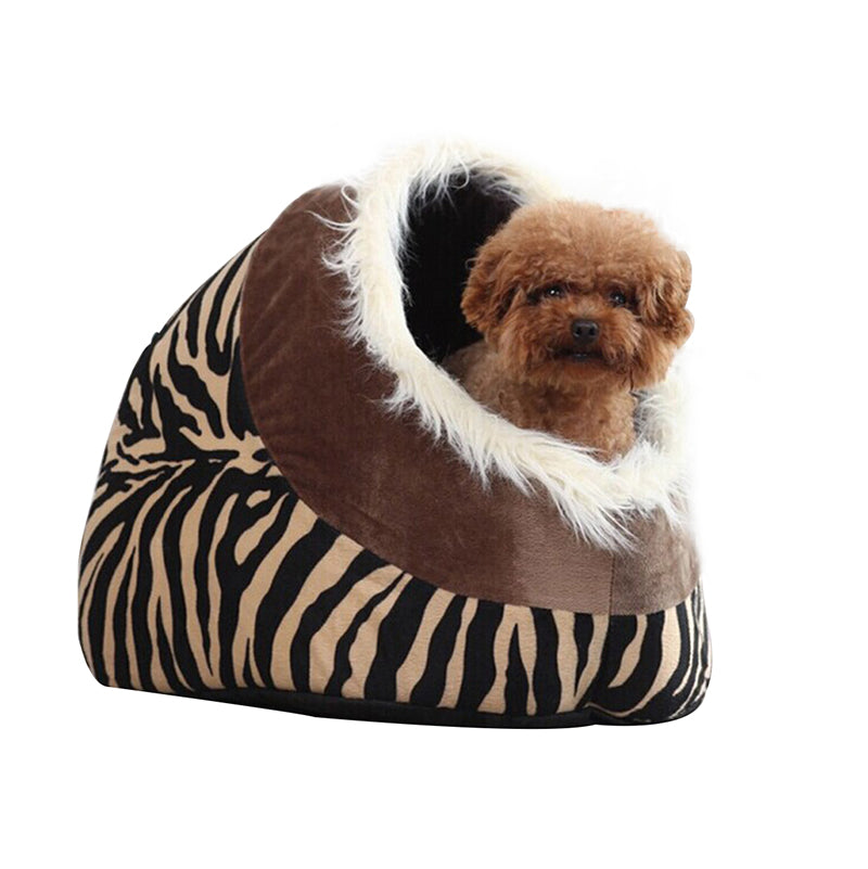 Leopard kennel  litter cat  dog house pet bed supplies - Minihomy