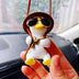 Pistol Cowboy Duck Car Rearview Mirror Pendant car Decoration - Minihomy