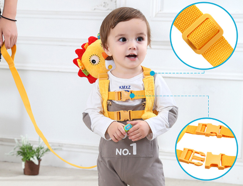 Anti-lost with baby straps anti-going kids bag anti-lost rope plush toys - Minihomy