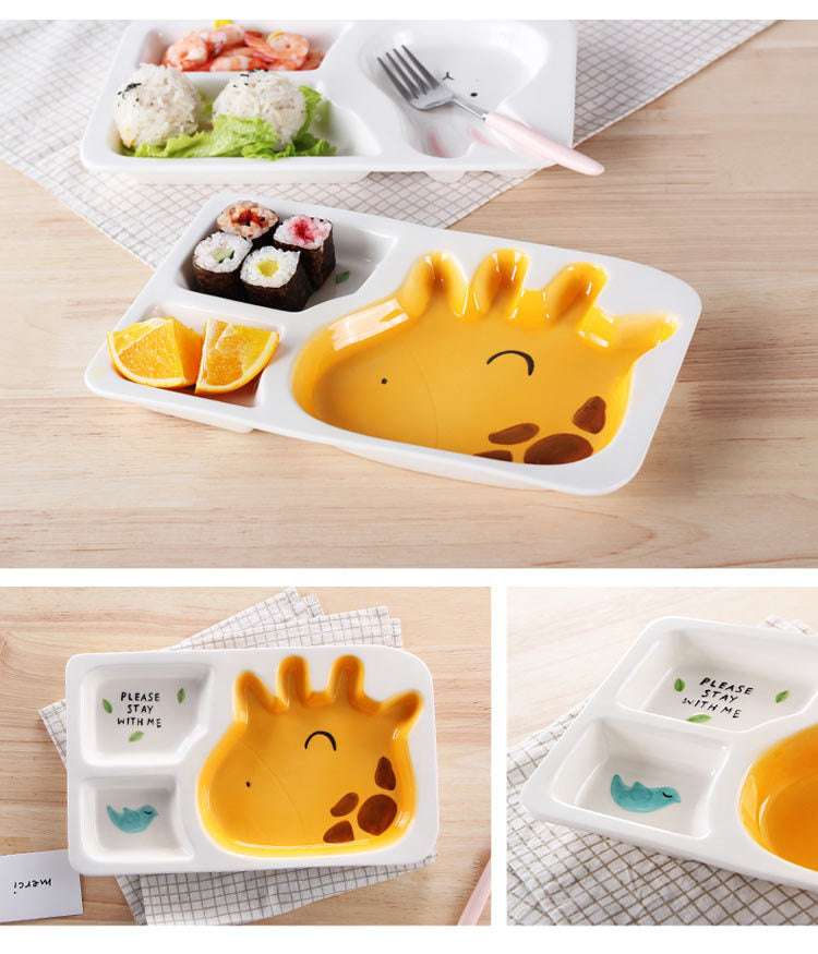 Creative cartoon tableware children baby griddle - Minihomy