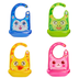 Cartoon baby PVC three-dimensional bib Increase baby bib Waterproof silicone children's dinner pocket - Minihomy