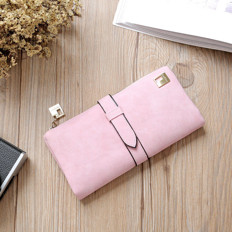 Leather Zipper Long Women Wallet - Minihomy