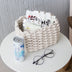 Nordic Wind Hand-woven Thick Cotton Rope Storage Basket - Minihomy