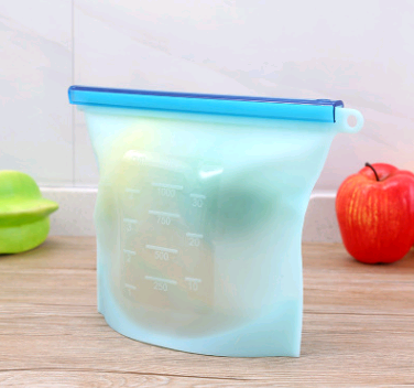 Silicone fresh-keeping bag vacuum sealed bag food  storage bag refrigerator food fruit storage bag