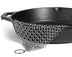 Silver Stainless Steel Cast Iron Cleaner Chainmail Scrubber Home Cookware Clean For Skillets Grill Pans - Minihomy