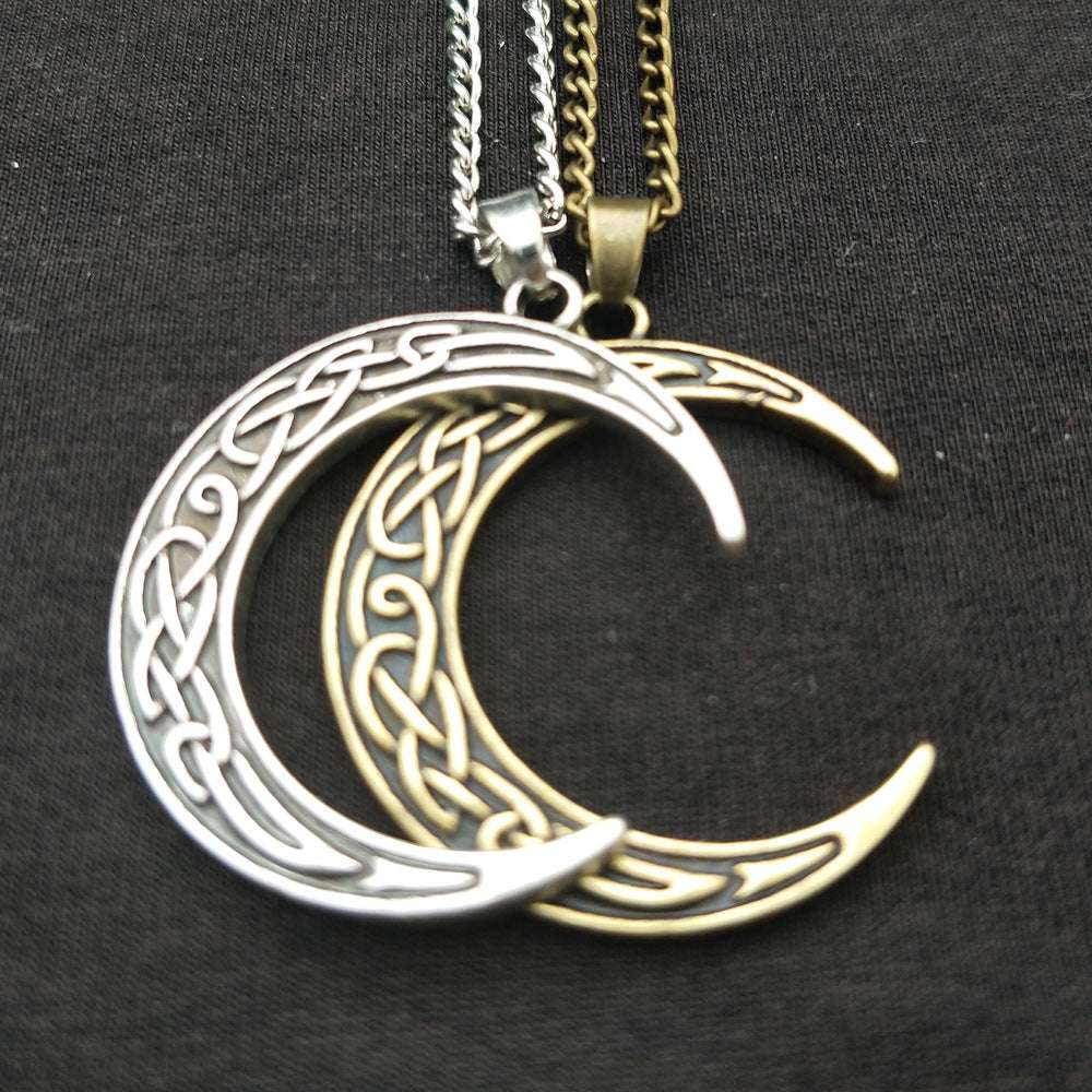 Electroplating Elegant Moon Charm Zinc Alloy Popular Necklace - Minihomy