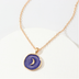 Moon Star Heart Enamel Necklace - Minihomy