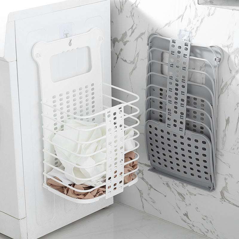 Foldable Laundry Storage Basket With Handle Dirty Cloth Toy Standing Organizer Basket - Minihomy