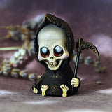 Baby Grim Reaper Ornament - Gothic Death Statues Resin Art Craft Decoration - Horror Halloween Desktop Statue Ornaments - Minihomy