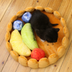 Pet plush cat dog mat kennel cat litter winter warm creative pet mat fruit egg tart bed - Minihomy