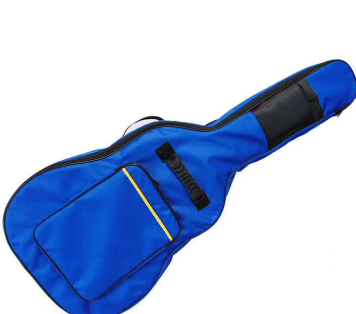 41 Guitar Backpack Shoulder Straps Pockets 5mm Cotton Padded Gig Bag Case Blue - Minihomy