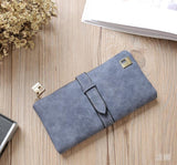 Leather Zipper Long Women Wallet - Minihomy