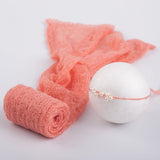 Newborn Photography Props Wrap Soft Mohair Knitted Baby Blanket - Minihomy