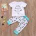 Newborn Baby Clothes Set T-shirt Tops + Pants Little Boys and Girls Outfits - Minihomy