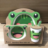 Bamboo fiber tableware children tableware - Minihomy