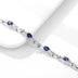 Natural Sapphire Bracelet Women's S925 Silver Set Gem Jewelry - Minihomy