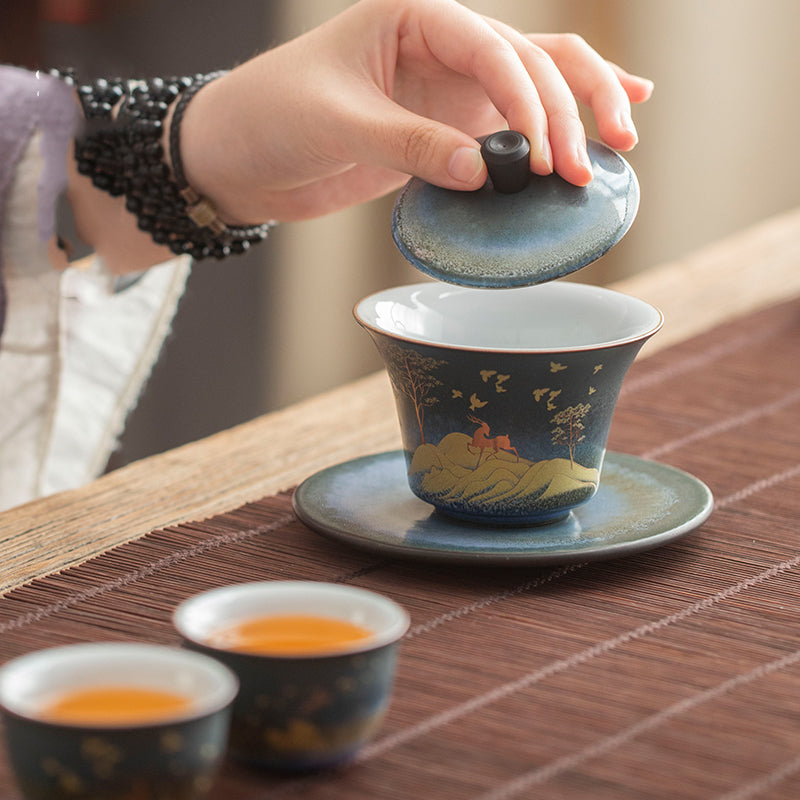 Home Retro Ceramic Kiln Turned Into Tea Bowl - Minihomy