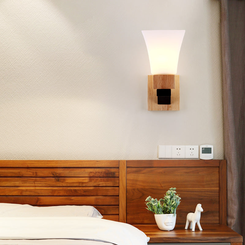 Modern creative household solid wood lamp - Minihomy