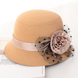 Casual Ladies Big Brim Woolen Hat - Minihomy