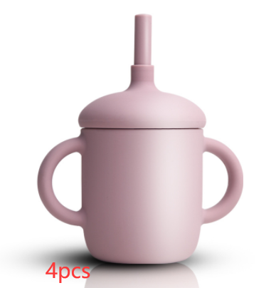 Baby Feeding Cup Straw Water Bottle Sippy Cup Silicone Baby Learning Drinkware Child Leak Proof Cup Kids Supplies - Minihomy